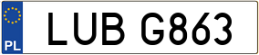 Truck License Plate